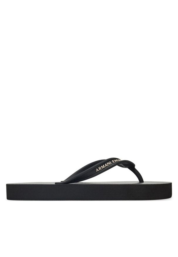 Armani Exchange Japonki XDQ010 XV700 N642 Czarny. Kolor: czarny. Materiał: guma