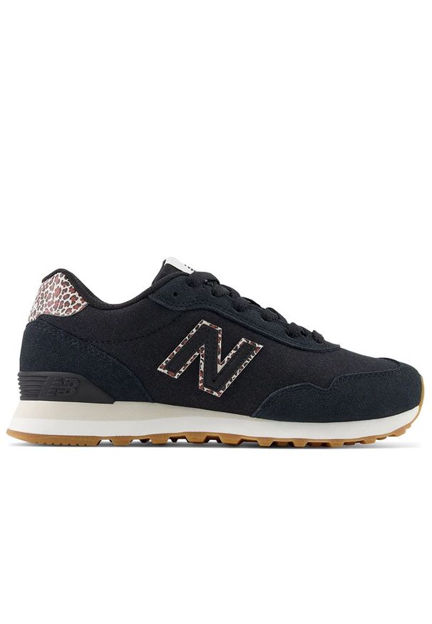 Buty damskie New Balance WL515SB3 - czarne. Okazja: na co dzień. Kolor: czarny. Materiał: guma, skóra, zamsz, materiał, syntetyk. Szerokość cholewki: normalna. Wzór: motyw zwierzęcy, nadruk