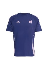 Adidas - Koszulka France Cotton. Kolor: niebieski. Sport: piłka nożna