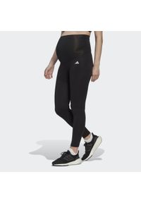 Adidas - Legginsy treningowe ciążowe damskie adidas Training Essentials 7/8. Kolekcja: moda ciążowa. Kolor: czarny. Materiał: materiał