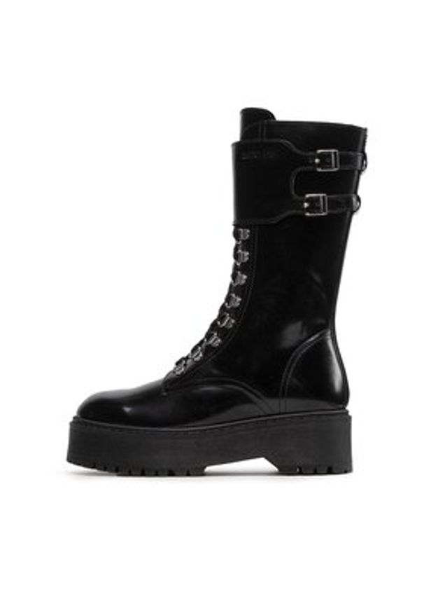 Rage Age Trzewiki RA-69-06-000494 Czarny. Kolor: czarny. Materiał: lakier, skóra