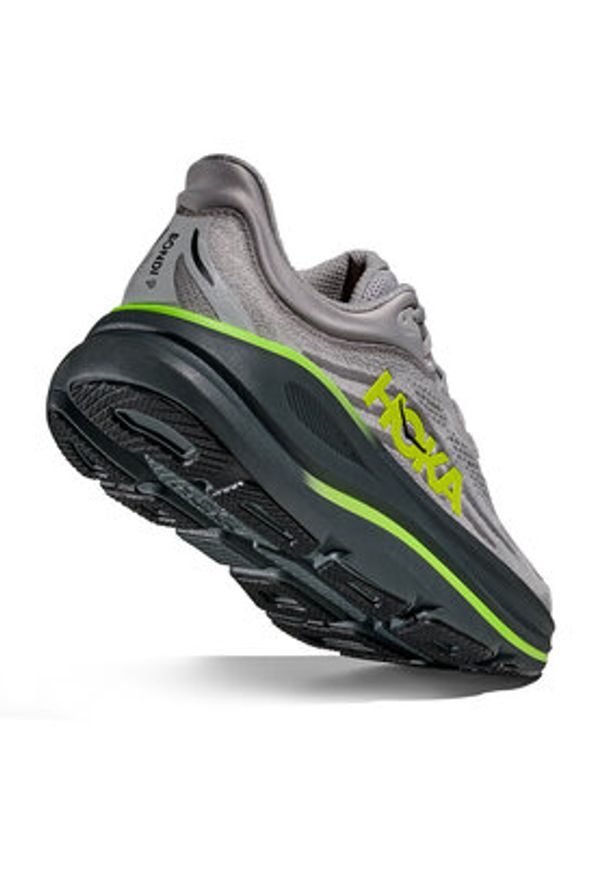 HOKA - Hoka Buty do biegania Bondi 9 1162011 Szary. Kolor: szary. Materiał: materiał