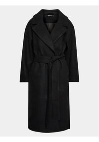Gina Tricot Płaszcz przejściowy 20609 Czarny Regular Fit. Kolor: czarny. Materiał: syntetyk #1
