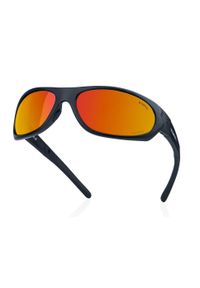 OPC - Okulary przeciwsłoneczne MILITARY MARINES Matt Black Red REVO + ETUI. Kolor: czarny, czerwony, wielokolorowy. Wzór: moro