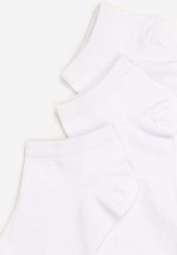 Born2be - 3-Pack Białe Skarpety Naphax. Kolor: biały. Materiał: włókno, syntetyk. Wzór: jednolity