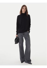 Kontatto Sweter 3M0822C Czarny Relaxed Fit. Kolor: czarny. Materiał: syntetyk #10