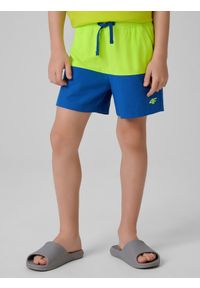 4f - 4F Spodenki plażowe boardshorty chłopięce - zielone 134/140 (8-10 lat). Kolor: zielony. Materiał: włókno #2