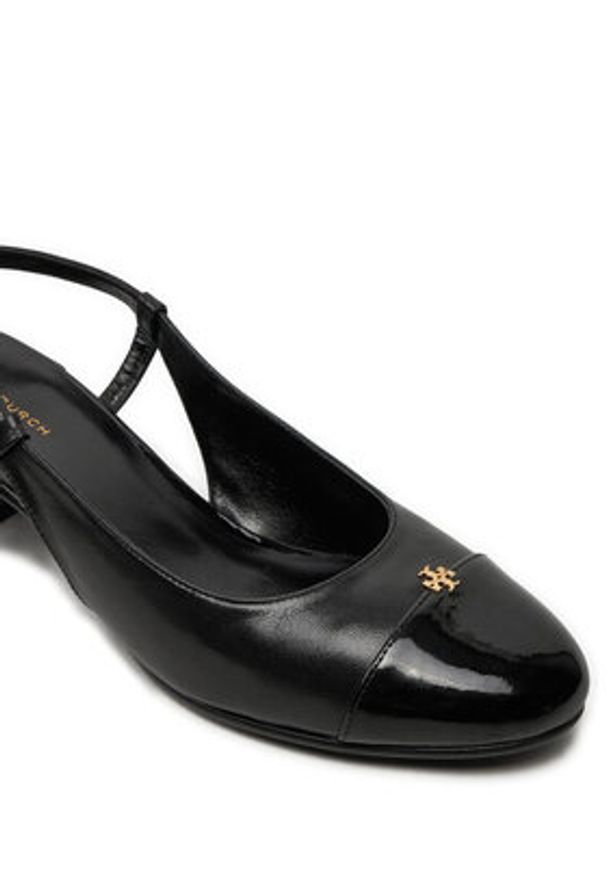 Tory Burch Czółenka 160284 Czarny. Kolor: czarny. Materiał: skóra