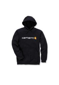 Bluza sportowa męska z kapturem Carhartt Midweight Signature Logo Sweatshirt. Typ kołnierza: kaptur. Kolor: czarny