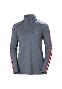 Bluza damska z zamkiem 1/2 Helly Hansen edge. Kolor: niebieski