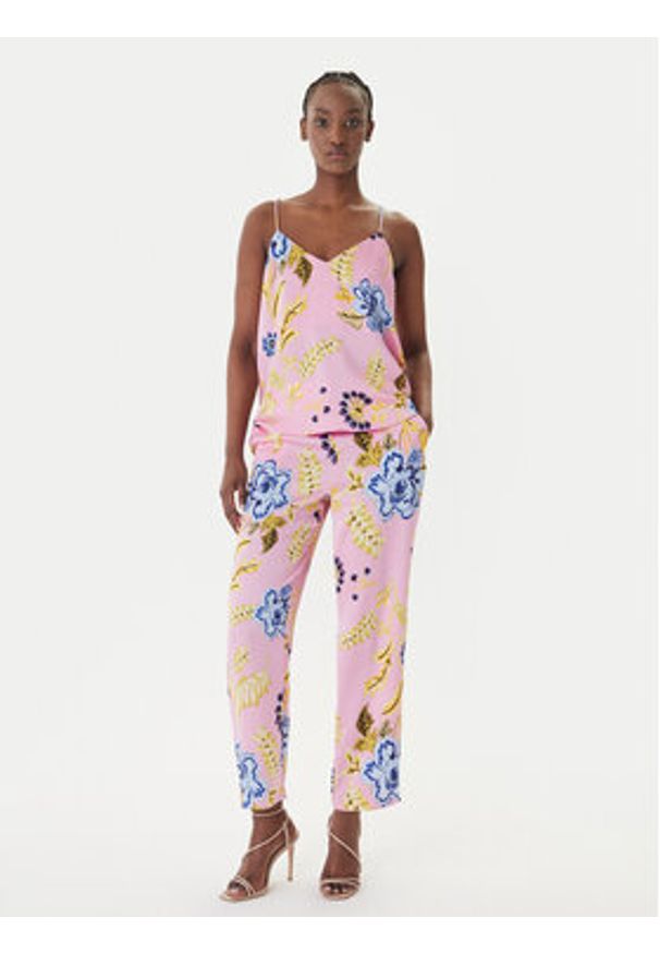 LOLA CASADEMUNT Top LS2615061 Różowy Regular Fit. Kolor: różowy. Materiał: syntetyk