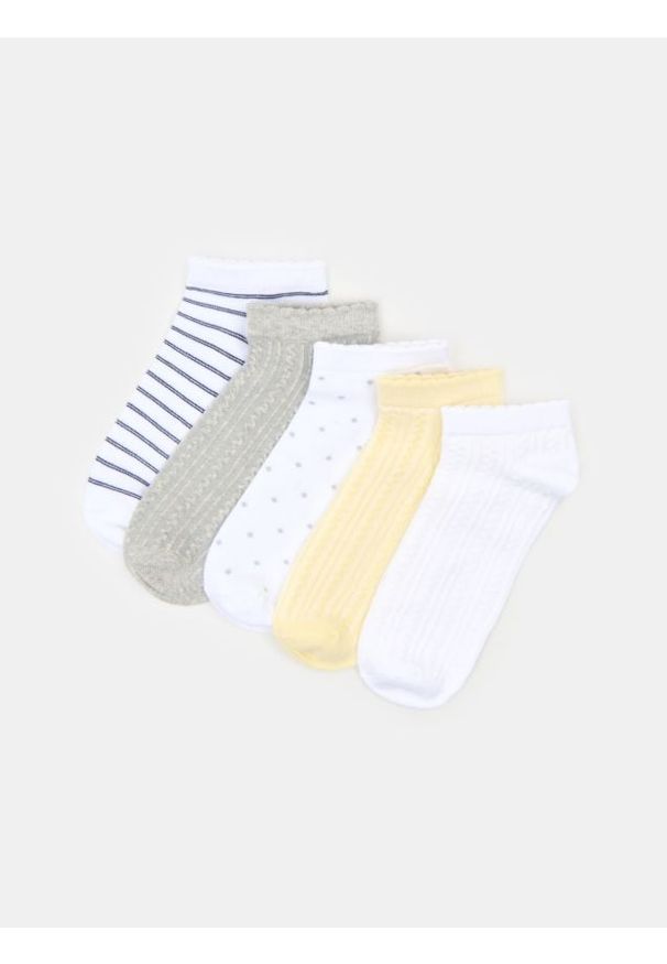 Sinsay - Krótkie skarpetki 5 pack - wielobarwny