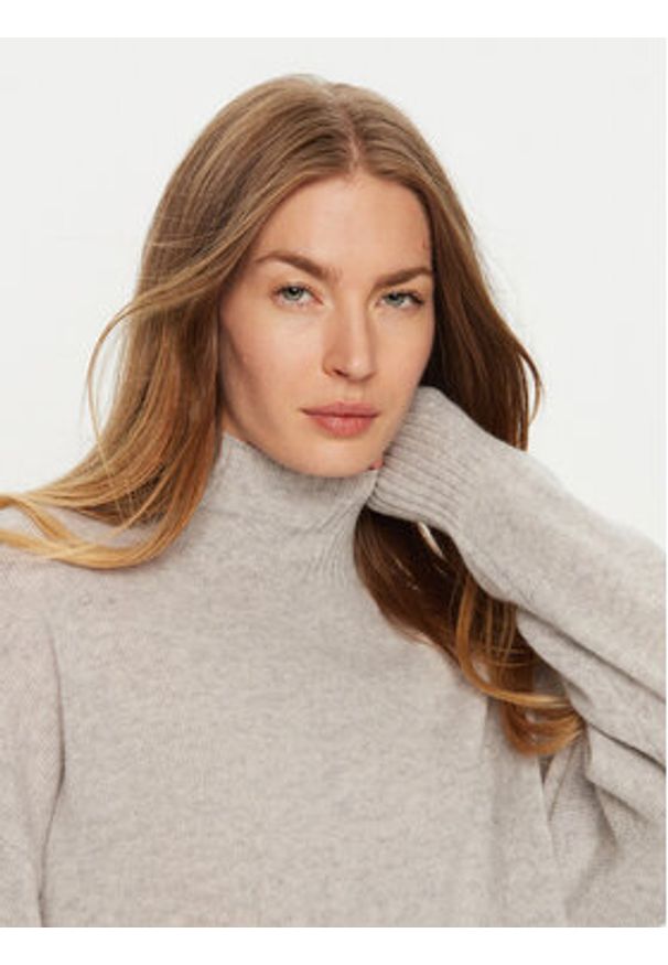 ViCOLO Sweter 77011S Szary Regular Fit. Kolor: szary. Materiał: kaszmir