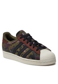 Adidas - adidas Sneakersy Superstar HQ8866 Khaki. Kolor: brązowy. Materiał: zamsz, skóra. Model: Adidas Superstar #4