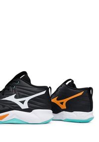 Mizuno Buty halowe Wave Momentum Pro Mid V1GA2545 Czarny. Kolor: czarny. Materiał: skóra. Model: Mizuno Wave #5
