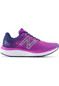 Buty damskie New Balance Fresh Foam 680 v7 W680PN7 – fioletowe. Kolor: fioletowy. Materiał: guma, syntetyk, materiał. Szerokość cholewki: normalna. Sport: fitness