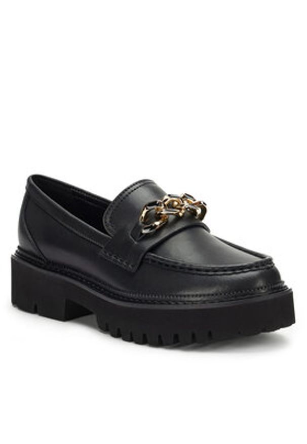 Eva Minge Loafersy ASA-915-933-2 Czarny. Kolor: czarny. Materiał: skóra