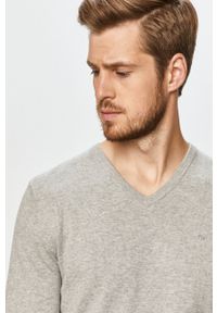 Tom Tailor Denim - Sweter. Okazja: na co dzień. Kolor: szary. Materiał: denim. Styl: casual #5