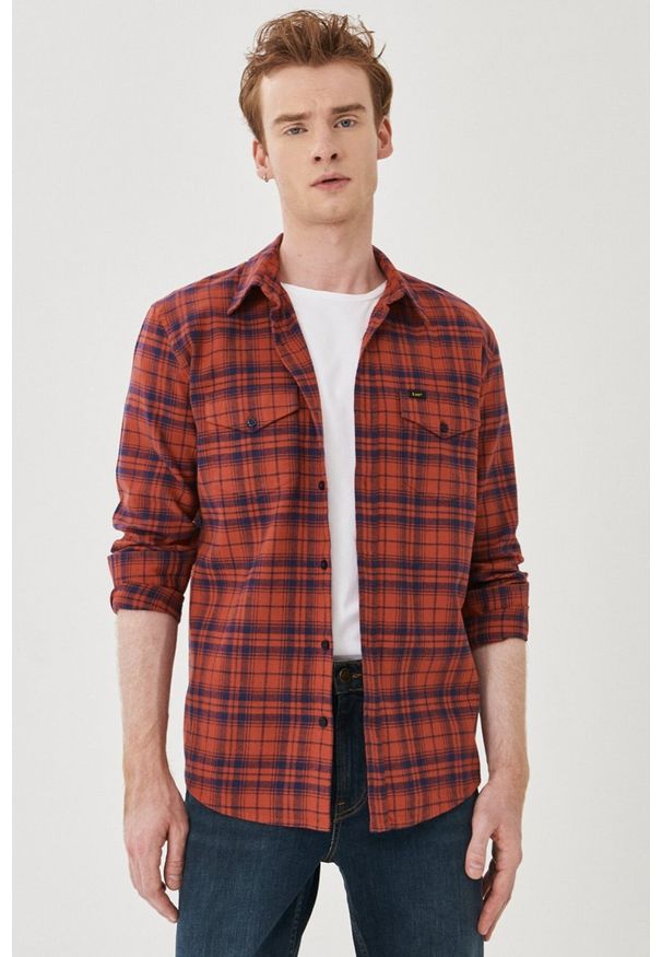 Lee - LEE REGULAR SHIRT RED OCHRE L69HCAOE 112140628