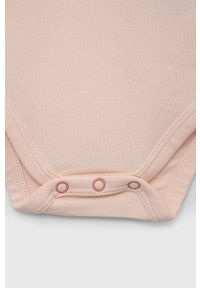 Guess komplet niemowlęcy kolor pomarańczowy. Kolor: pomarańczowy. Materiał: bawełna, dzianina. Wzór: nadruk #3