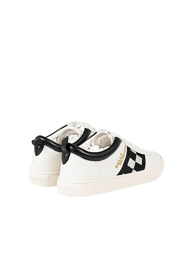 Bally Sneakersy "Lvita" | 6231676 | Lvita | Kobieta | Biały. Kolor: biały. Materiał: skóra. Wzór: aplikacja, nadruk