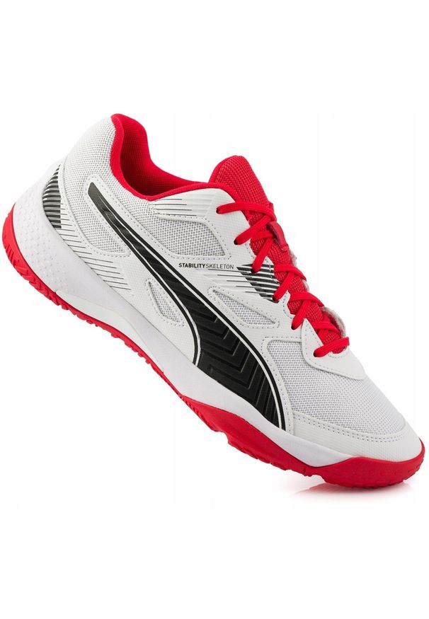 Buty halowe do piłki ręcznej Puma Solarflash 106882-04. Kolor: biały