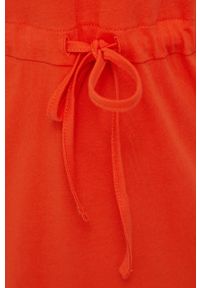 Noisy may - Noisy May sukienka kolor pomarańczowy mini prosta. Okazja: na co dzień. Kolor: pomarańczowy. Materiał: dzianina. Wzór: gładki. Typ sukienki: proste. Styl: casual. Długość: mini