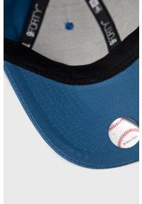 New Era czapka bawełniana z aplikacją. Kolor: niebieski. Materiał: bawełna. Wzór: aplikacja #2