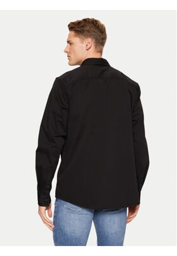 Calvin Klein Jeans Koszula J30J327585 Czarny Slim Fit. Kolor: czarny. Materiał: bawełna