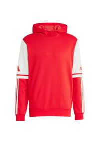 Adidas - Bluza męska adidas Squadra 25 Sweat Hoody. Kolor: czerwony, biały, wielokolorowy. Sport: piłka nożna