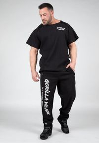 GORILLA WEAR - Augustine Stara szkoła Spodnie - Czarny. Kolor: czarny. Materiał: dresówka. Sport: fitness