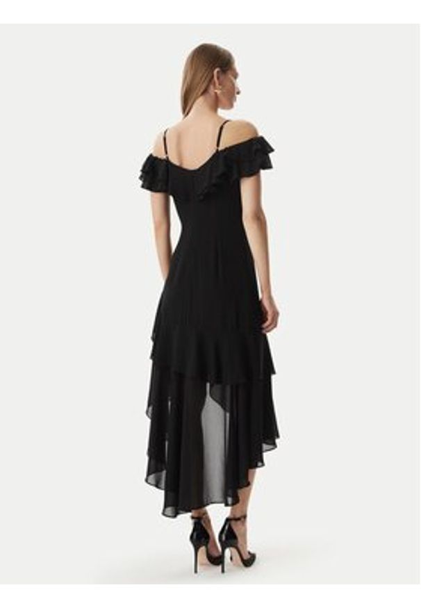 Morgan Sukienka koktajlowa 251-RJOLIE Czarny Regular Fit. Kolor: czarny. Materiał: syntetyk. Styl: wizytowy