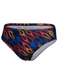 Speedo - Męskie Kąpielówki Alov Digi. Kolor: niebieski, czerwony, wielokolorowy. Styl: sportowy