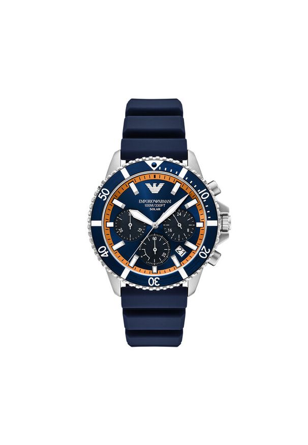 Zegarek Emporio Armani. Kolor: niebieski
