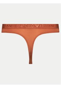 Emporio Armani Underwear Komplet 2 par stringów 163333 4R235 01656 Brązowy. Kolor: brązowy. Materiał: syntetyk