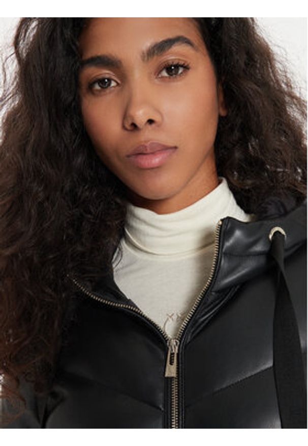 Morgan Kurtka zimowa 242-GSOL Czarny Regular Fit. Kolor: czarny. Materiał: skóra. Sezon: zima