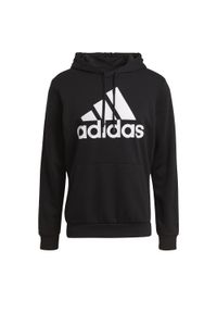 Adidas - Bluza z kapturem adidas Essentials Big Logo. Typ kołnierza: kaptur. Kolor: czarny, biały, wielokolorowy. Materiał: materiał, bawełna. Sport: fitness