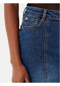 Morgan Spódnica jeansowa 252-JAFTER Niebieski Slim Fit. Kolor: niebieski. Materiał: bawełna