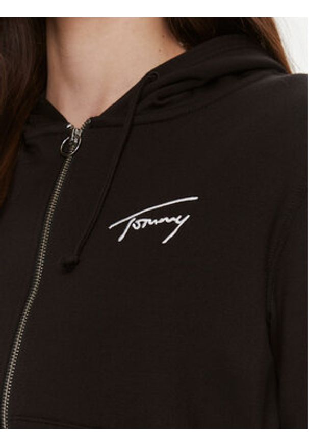 Tommy Jeans Bluza Signature DW0DW17338 Czarny Regular Fit. Kolor: czarny