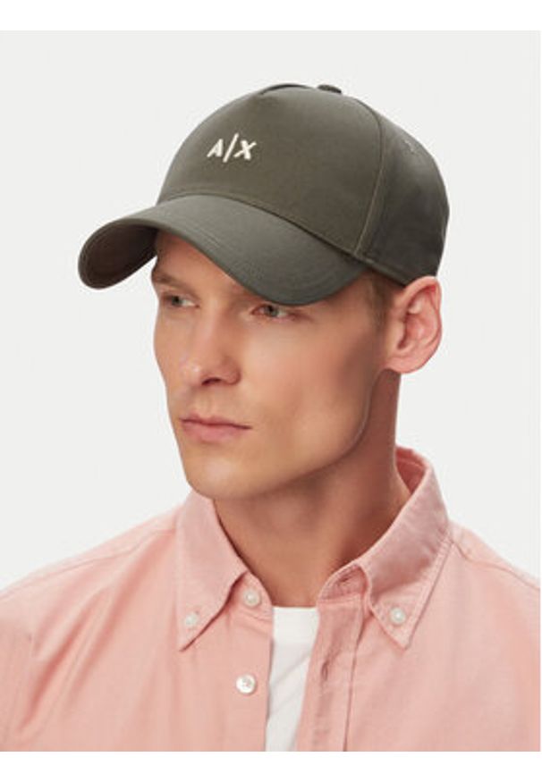Emporio Armani Czapka z daszkiem 954112 CC571 M8317 Zielony ciemny. Kolor: zielony. Materiał: bawełna