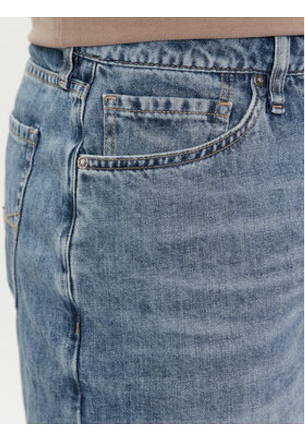 Guess Szorty jeansowe Rodeo M4GD27 D5AY2 Niebieski Slim Fit. Kolor: niebieski. Materiał: bawełna, jeans