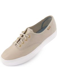 KED - Damskie trampki Keds Triple Kick beżowe roz. 42. Kolor: wielokolorowy. Materiał: skóra, guma #1