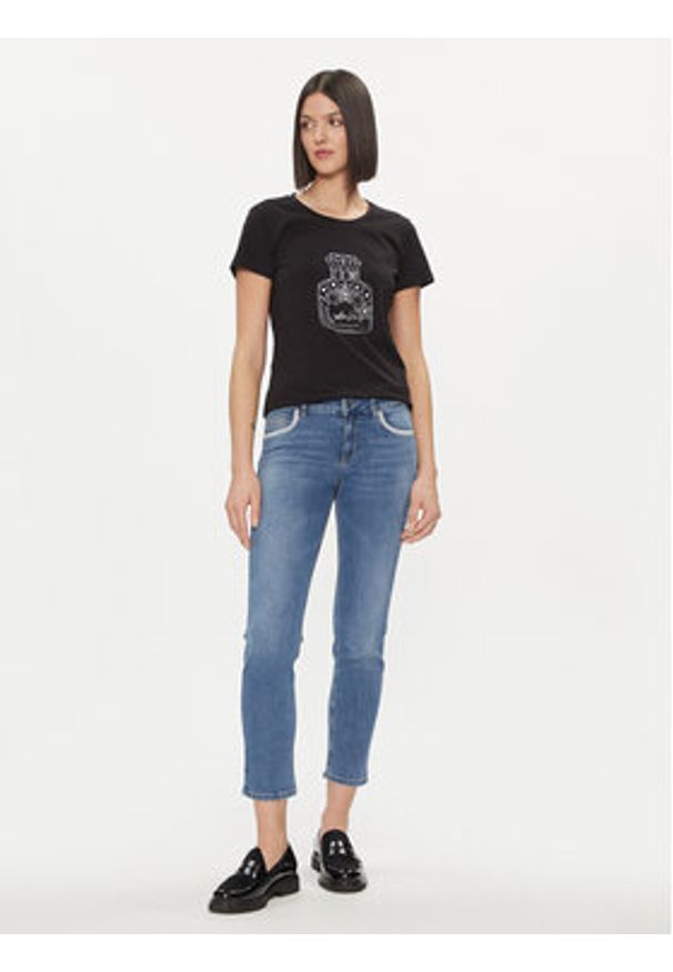 Liu Jo T-Shirt WA4034 JS923 Czarny Regular Fit. Kolor: czarny. Materiał: bawełna