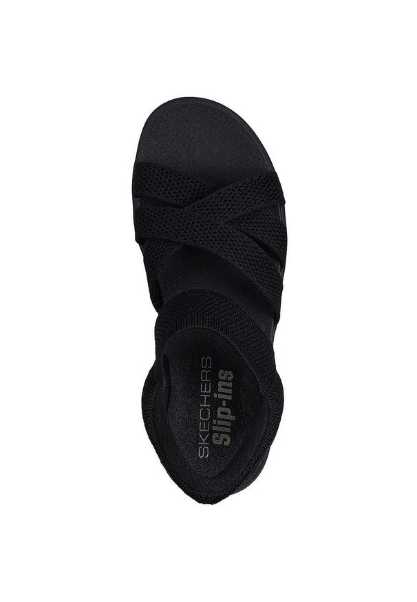 skechers - Sandały Skechers Arya - Cooling Off, Kobiety. Kolor: czarny. Materiał: tkanina