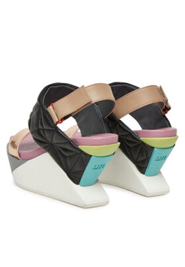 United Nude Sandały Delta Wedge Puffy 10902886188 Kolorowy. Materiał: skóra. Wzór: kolorowy