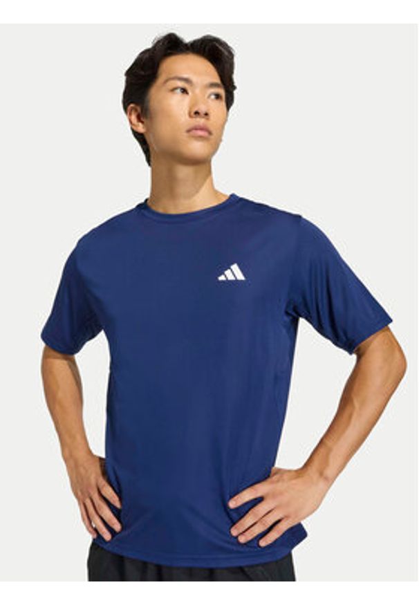 Adidas - adidas Koszulka techniczna Workout Essentials Base KD5457 Granatowy Regular Fit. Kolor: niebieski. Materiał: syntetyk