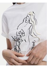 Desigual T-Shirt Paraguay 25SWTKAB Biały Regular Fit. Kolor: biały. Materiał: bawełna #5