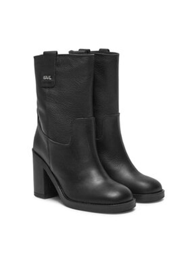 Karl Lagerfeld - KARL LAGERFELD Botki KL41874 Czarny. Kolor: czarny. Materiał: skóra