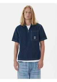 Adidas - adidas Polo Wabash JW0169 Granatowy Loose Fit. Typ kołnierza: polo. Kolor: niebieski. Materiał: bawełna