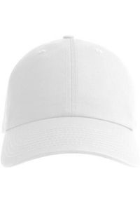 ATLANTIS - 6panelowa Czapka Z Daszkiem Z Bawełny Organicznej Dla Dorosłych Unisex. Kolor: biały. Materiał: bawełna